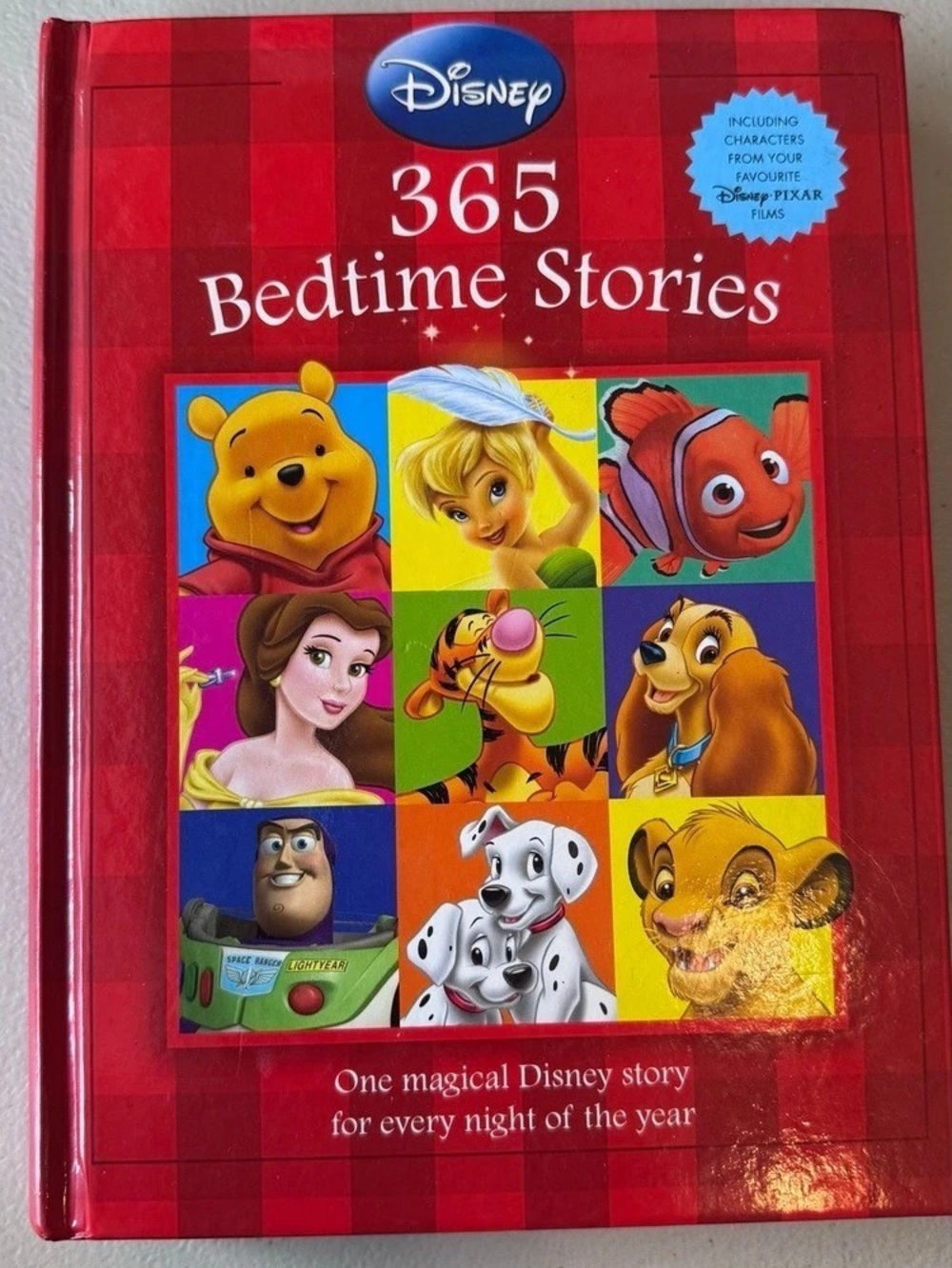 Disney 365 Bedtime Stories Hardcover Book Red